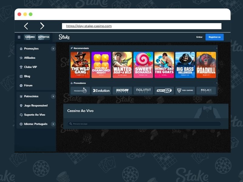 Como jogar de graça na Stake